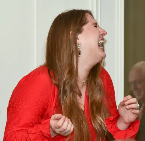 comedy magic - lady laughing