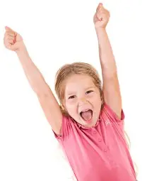 excited child-kids party magician st. louis